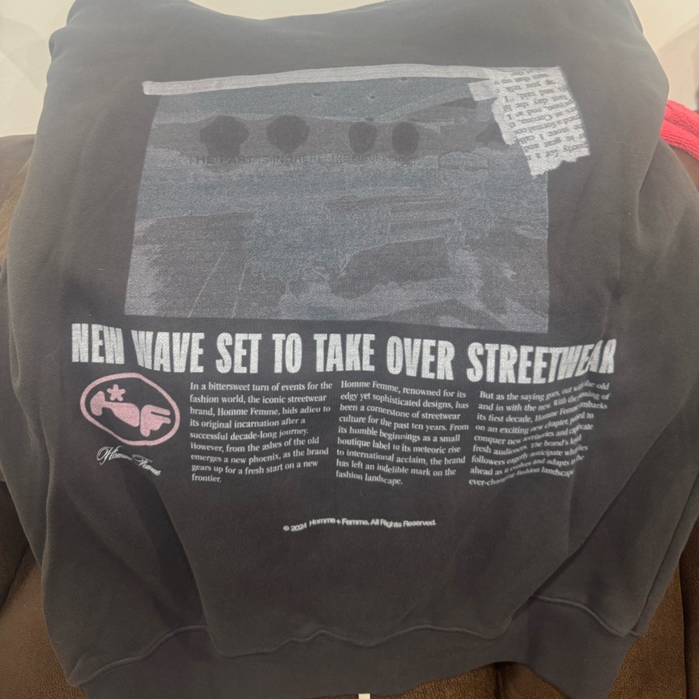 Graphic Print Black Sweatshirt brand new with tags and bag.